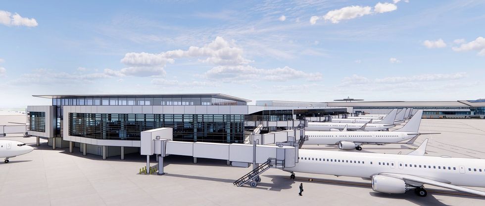 Hobby Airport new West Concourse rendering