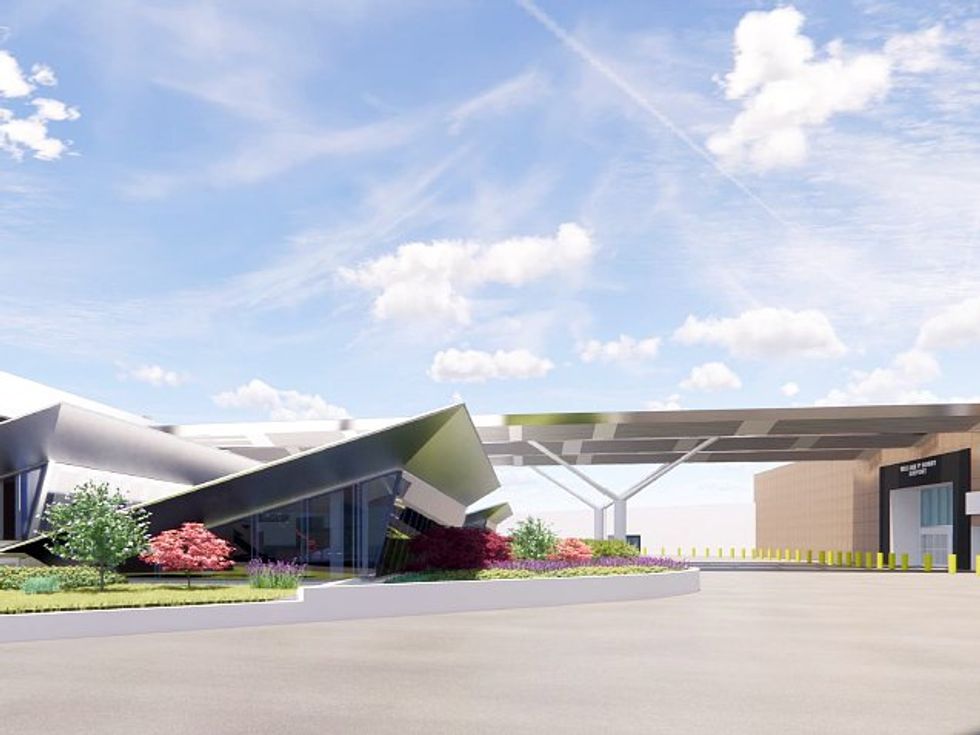 Hobby Airport overhead canopy terminal parking