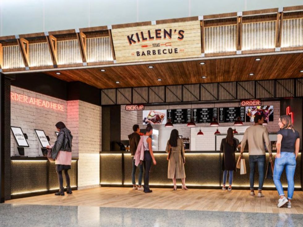 Hobby Airport rendering Killen's Barbecue