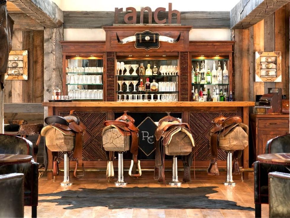 Hoffman - travel - bar saloon saddles Montana Ranch at Rock Creek