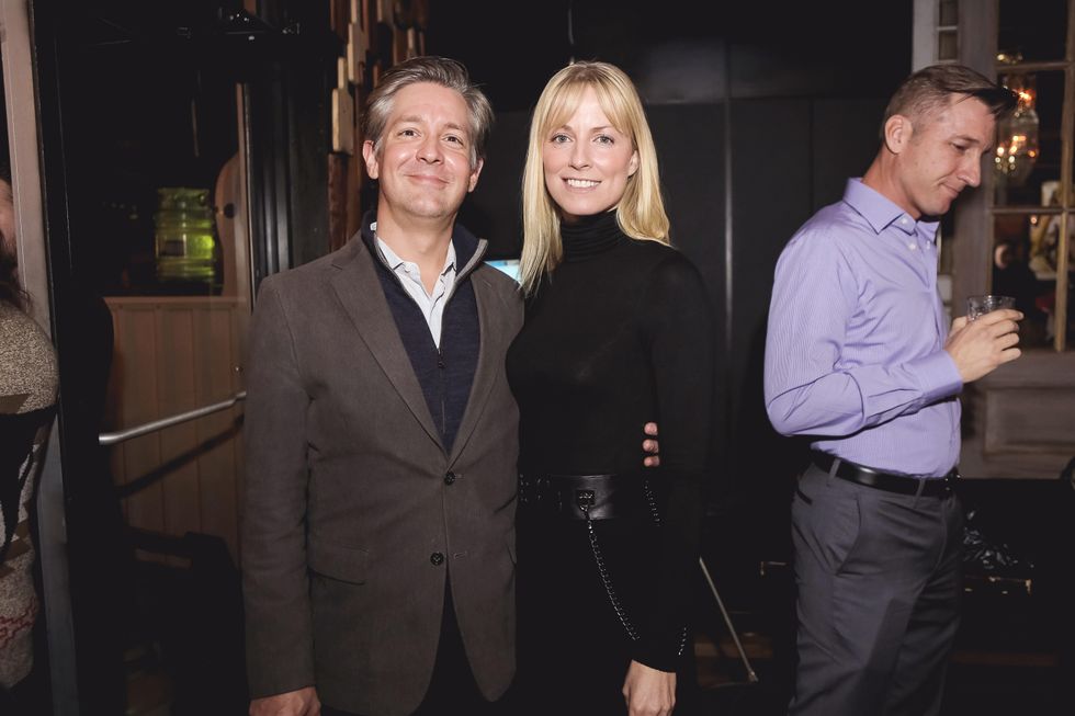 Holden Rushing and Brooke Pate at the Page Parkes & Ruggles Black Holiday Soiree December 2014