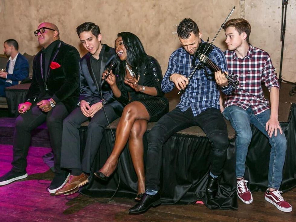 Holiday Soiree - party pic - musical guests