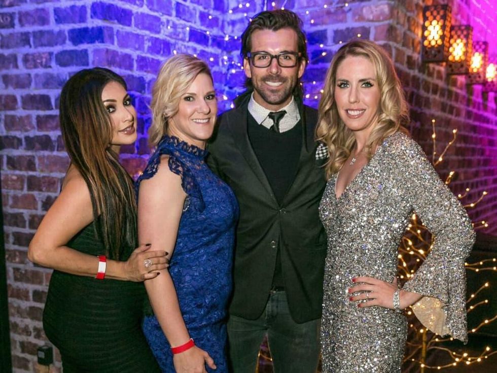 Holiday Soiree - party pic - Patel - hosts