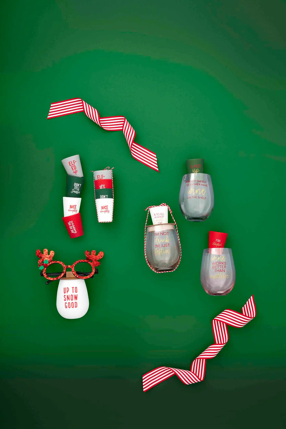 Holiday wine glass from Cru Home