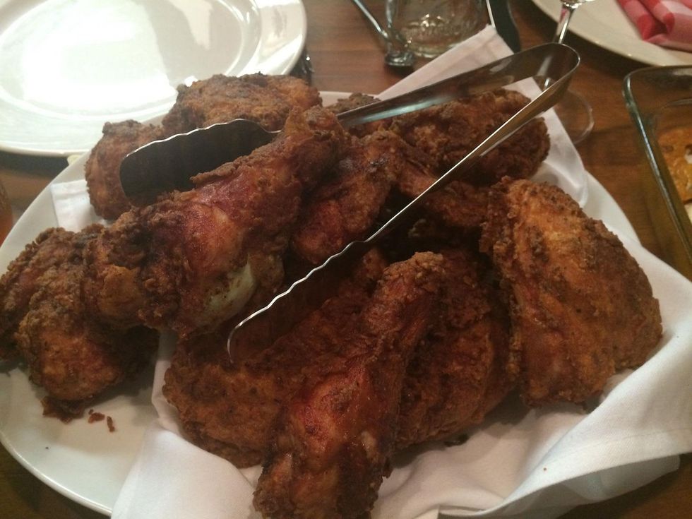 Holley's fried chicken dinner