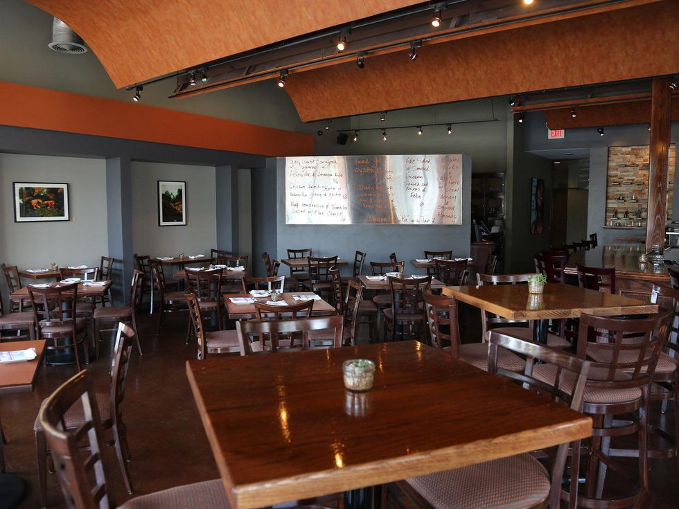 Hollister restaurant Houston July 2013 restaurant interior