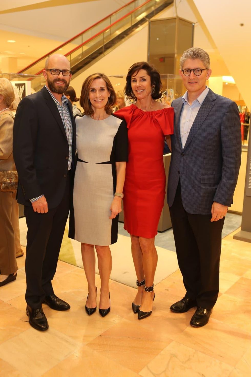 Holocaust Museum Houston Butterfly Project, March 2016, Christopher Tribble, Julie Kinzelman, Heidi Gerger (Board Member), David Gerger