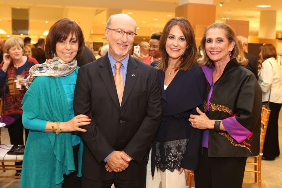 Holocaust Museum Houston Butterfly Project, March 2016, Eileen Weisman (Board Member), Mark Mucasey (Board Member), Tali Blumrosen (Butterfly Project Chair), Gail Klein (Board Chair)