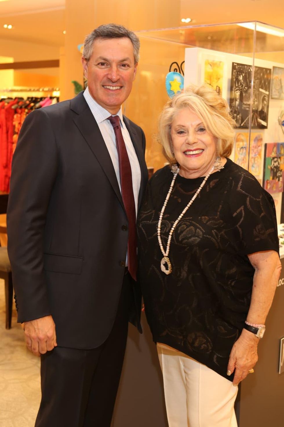 Holocaust Museum Houston Butterfly Project, March 2016, Gary Markowitz (Chair-Elect), Ruth Steinfeld