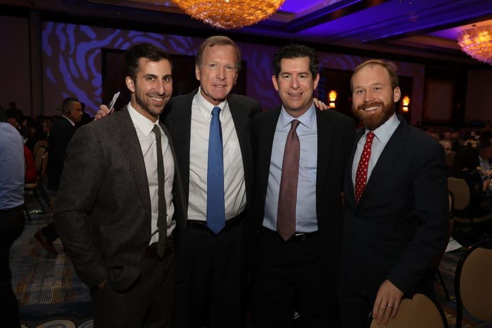 Holocaust Museum of Houston Astros Foundation Human Spirit Award Jay Zeidman, Neil Bush, Rabbi Brian Strauss, Pierce Bush