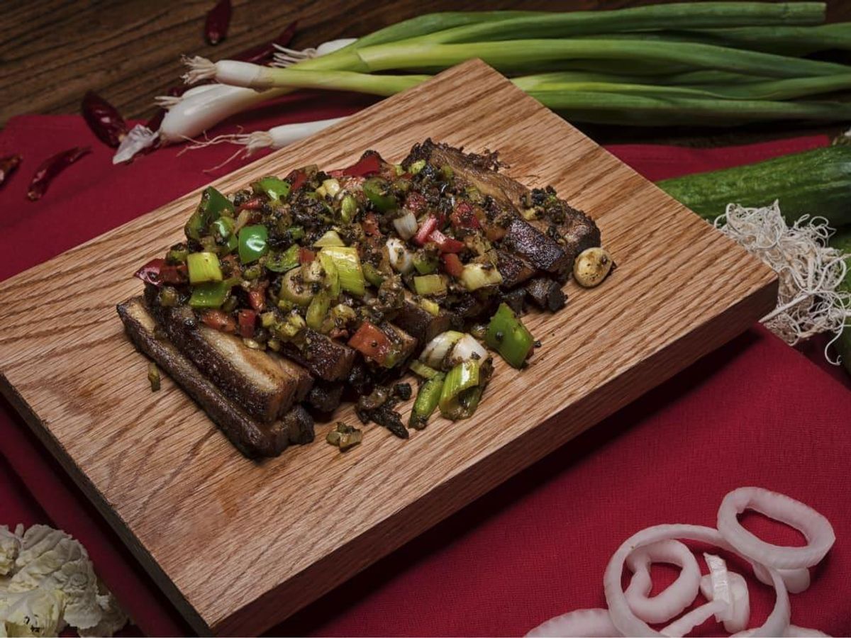 Hot Berkshire pork belly. CultureMap Houston