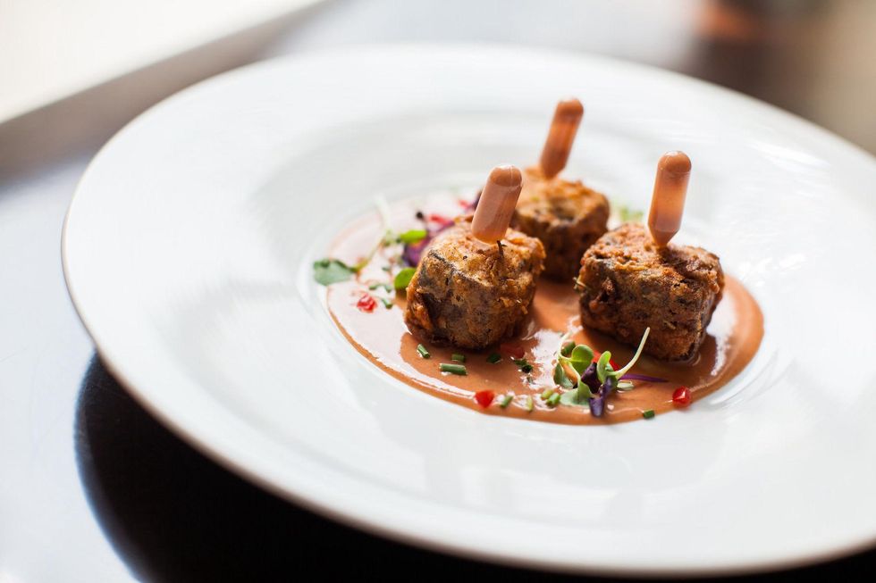 Hotel Derek Revolve chicken fried short rib