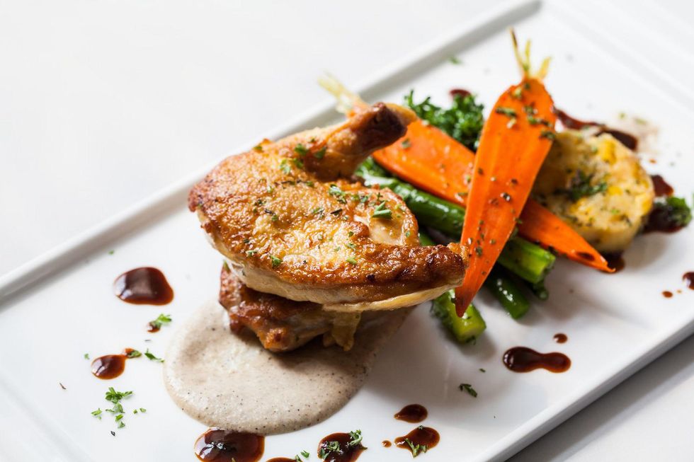 Hotel Derek Revolve cornish game hen