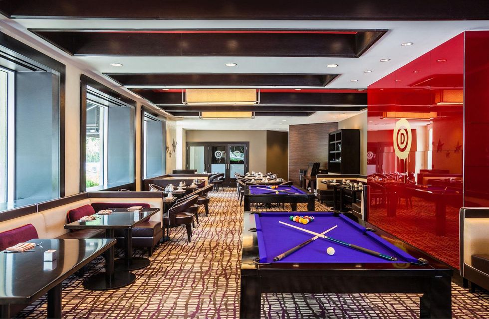 Hotel Derek Revolve Interior pool table