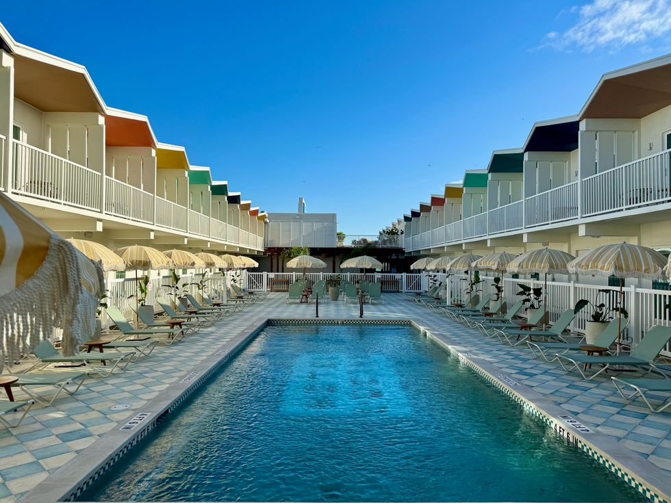 Hotel Lucine courtyard