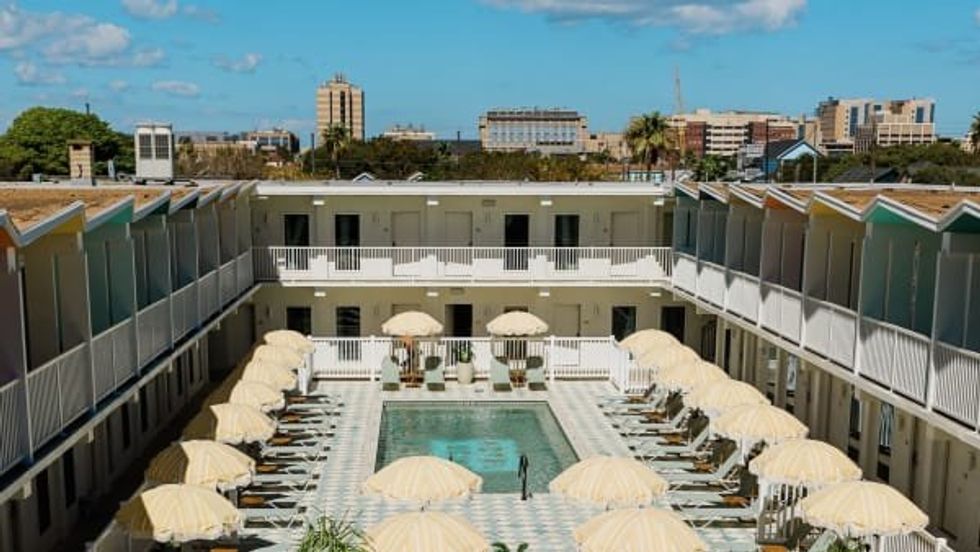 Hotel Lucine courtyeard