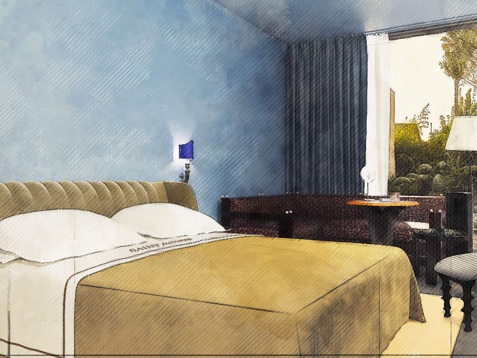Hotel Saint Augustine guest room rendering
