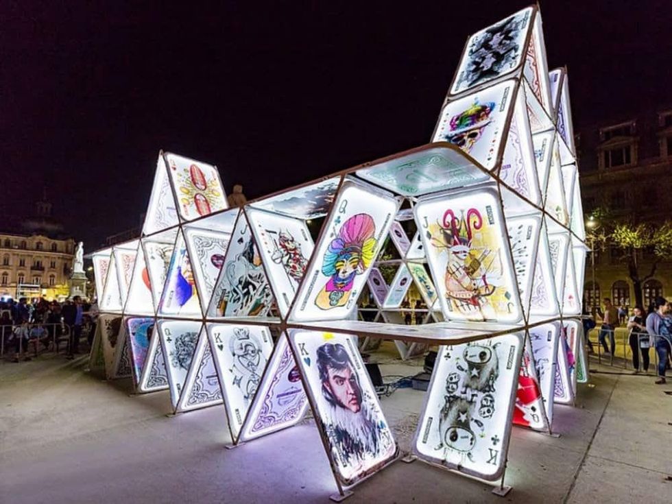 House of Cards installation