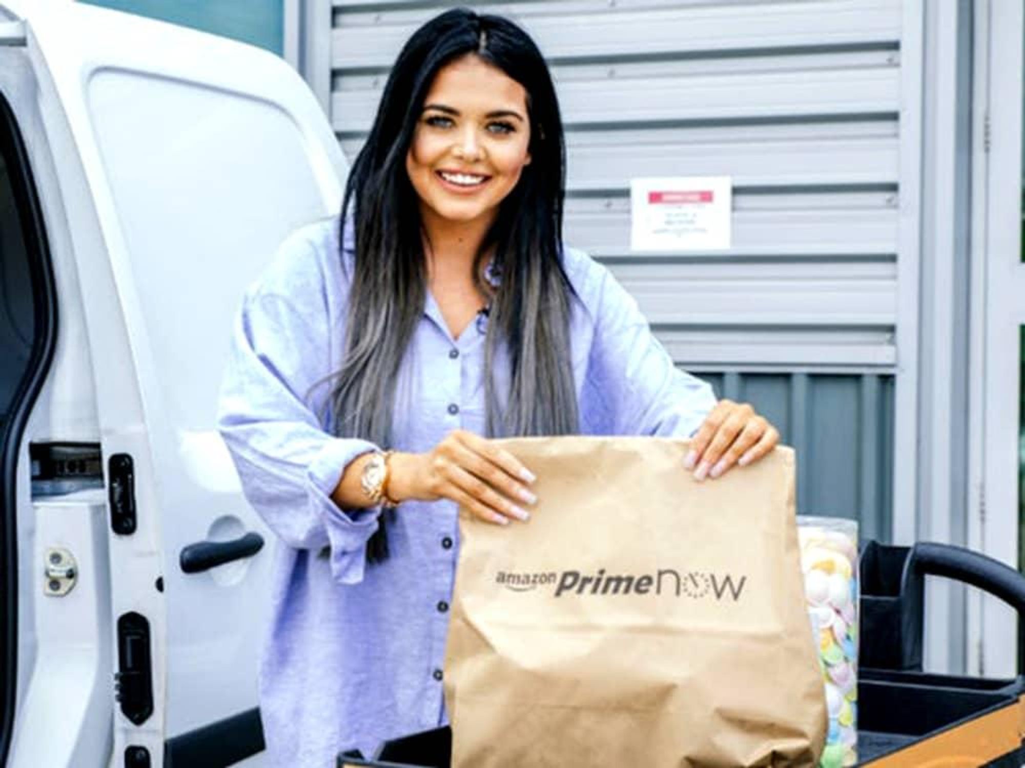 Houston Amazon Prime Now bag