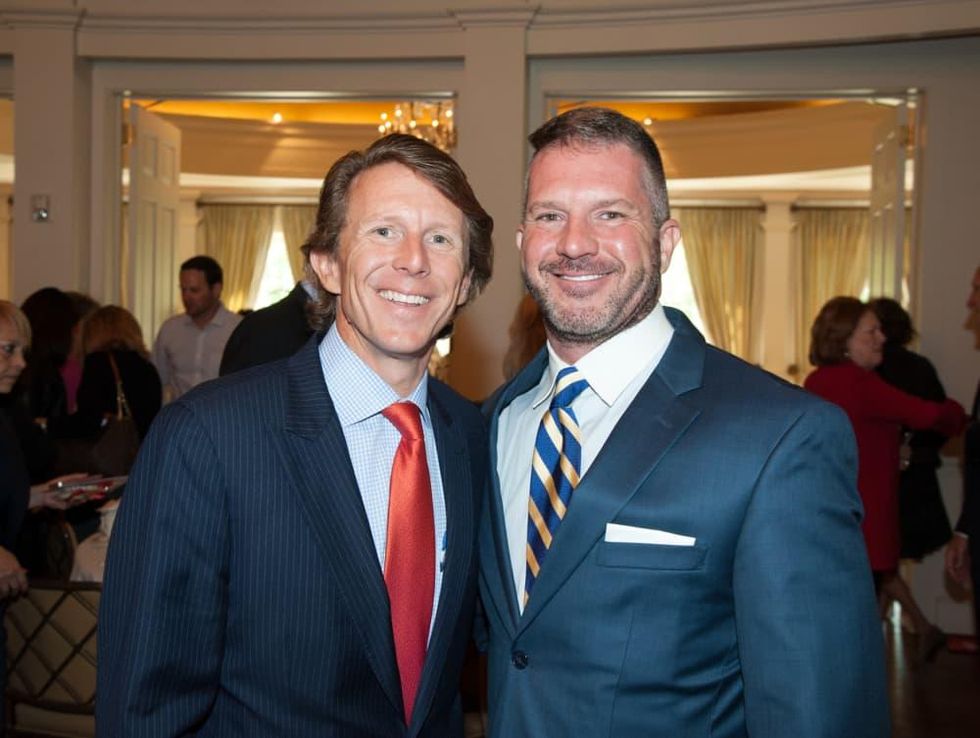 Houston, Aphasia luncheon with Lee Corso, April 2016, Brady Knight, Wade Knight