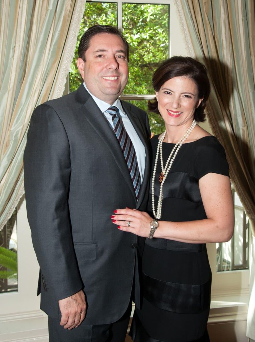 Houston, Aphasia luncheon with Lee Corso, April 2016, Steve Dalicandro, Emily Dalicandro.