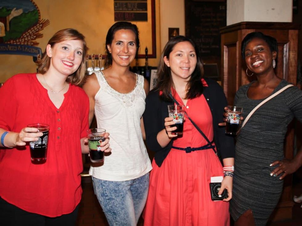 Houston Area Women's Center Young Leaders 7/16 Kate Goldsberry, Gaby Donatti, Lindsay Calvert, Shaneka Smith