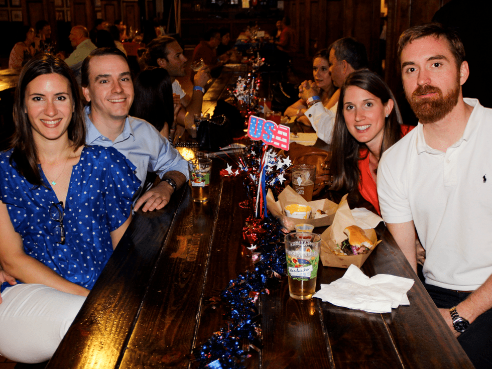 Houston Area Women's Center Young Leaders 7/16 Kristen Macaluso, Andrew Goforth, Keri Macaluso, Trey Macaluso