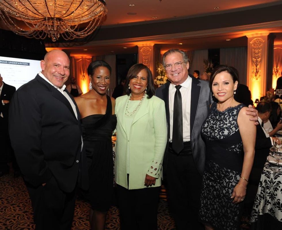 Houston Arts Alliance dinner 5/16, Peter Schmar, Lauren Anderson, Melanie Lawson, Michael Cordua, Lucia Cordua