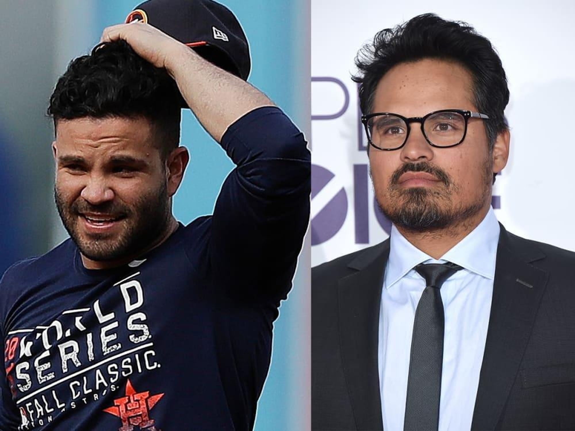 Houston, Astros Jose Altuve and Michael Pena lookalikes, November 2017