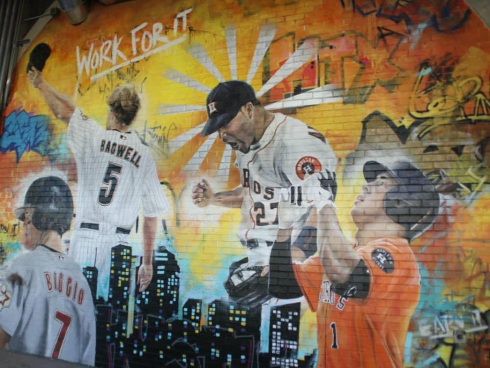 Houston Astros mural at Minute Maid Park