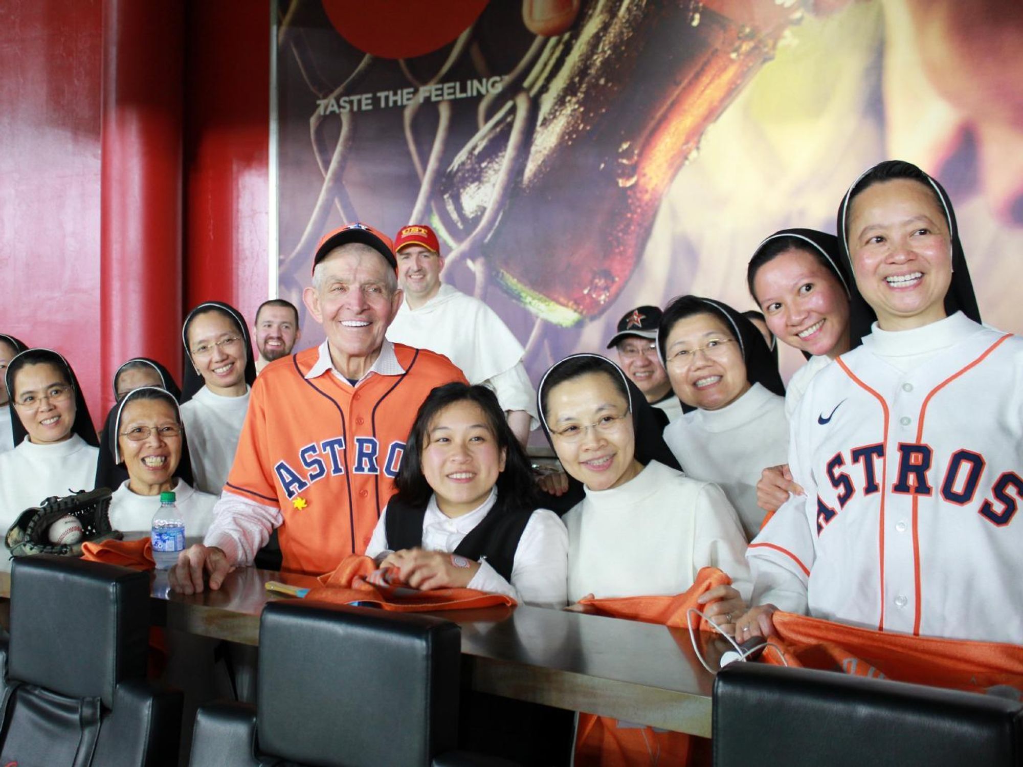 Houston Astros rally nuns Matrress Mac Jim "Mattress Mack" McIngvale Minute Maid Park