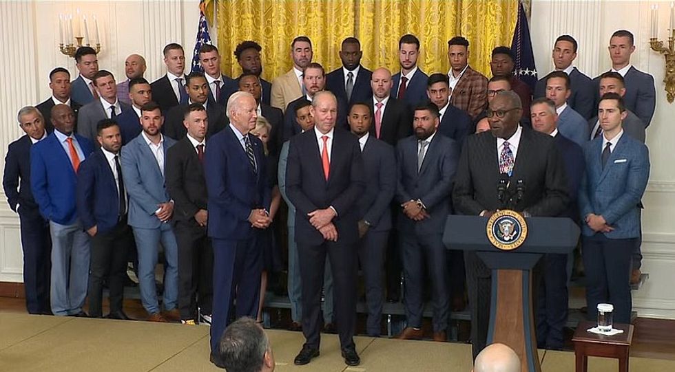 Houston Astros are total champs as they visit President Joe Biden for