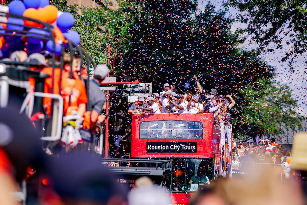 Houston Astros World Series downtown parade 2022