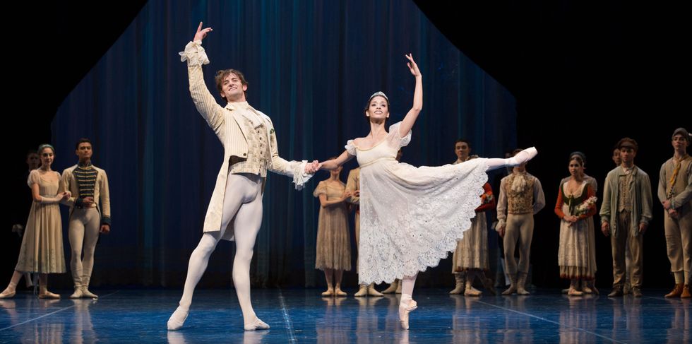 Houston Ballet A Midsummer Night's Dream dress rehearsal pics September 2014 Aaron Robison and Karina Gonazlez