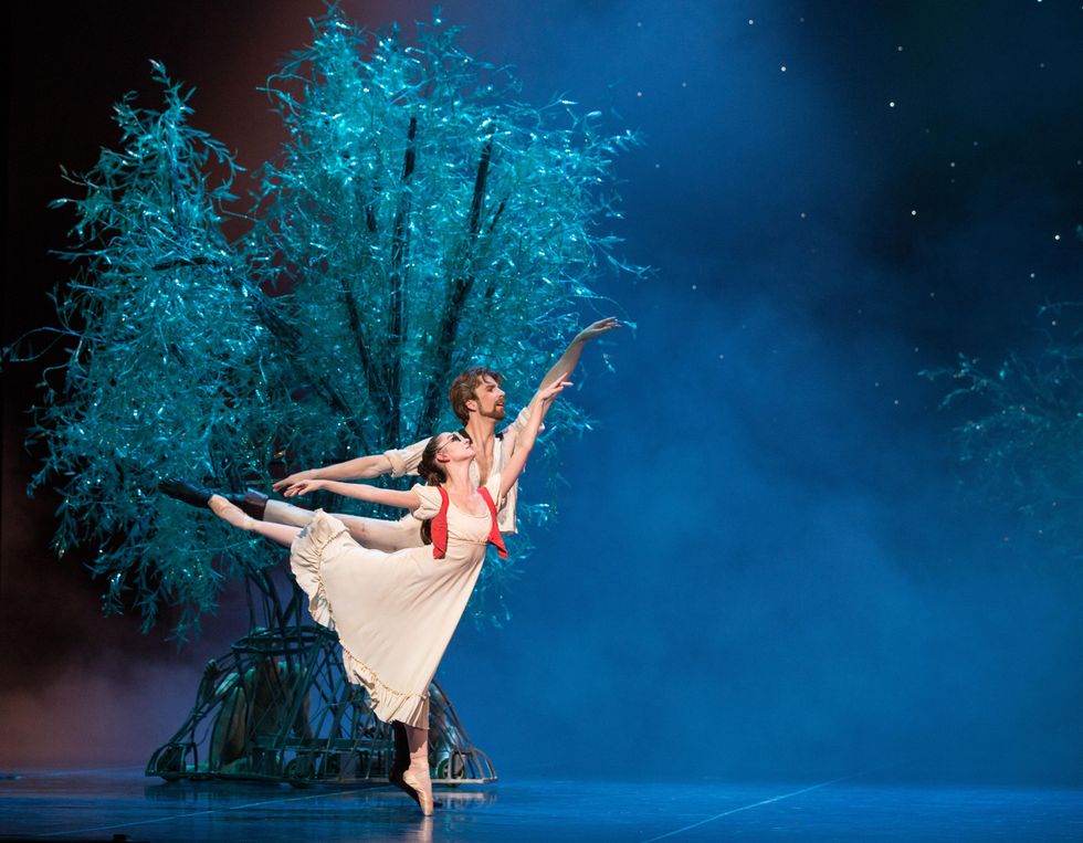 Houston Ballet A Midsummer Night's Dream dress rehearsal pics September 2014 Emily Bowen and Linnar Looris