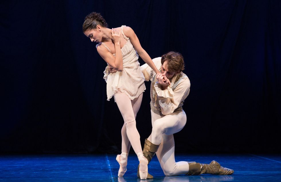 Houston Ballet A Midsummer Night's Dream dress rehearsal pics September 2014 Karina Gonazlez and Aaron Robison