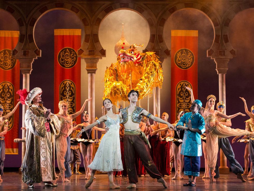 Houston Ballet Aladdin February 2014 Karina Gonzalez and Joseph Walsh choreographed by David Bintley 4