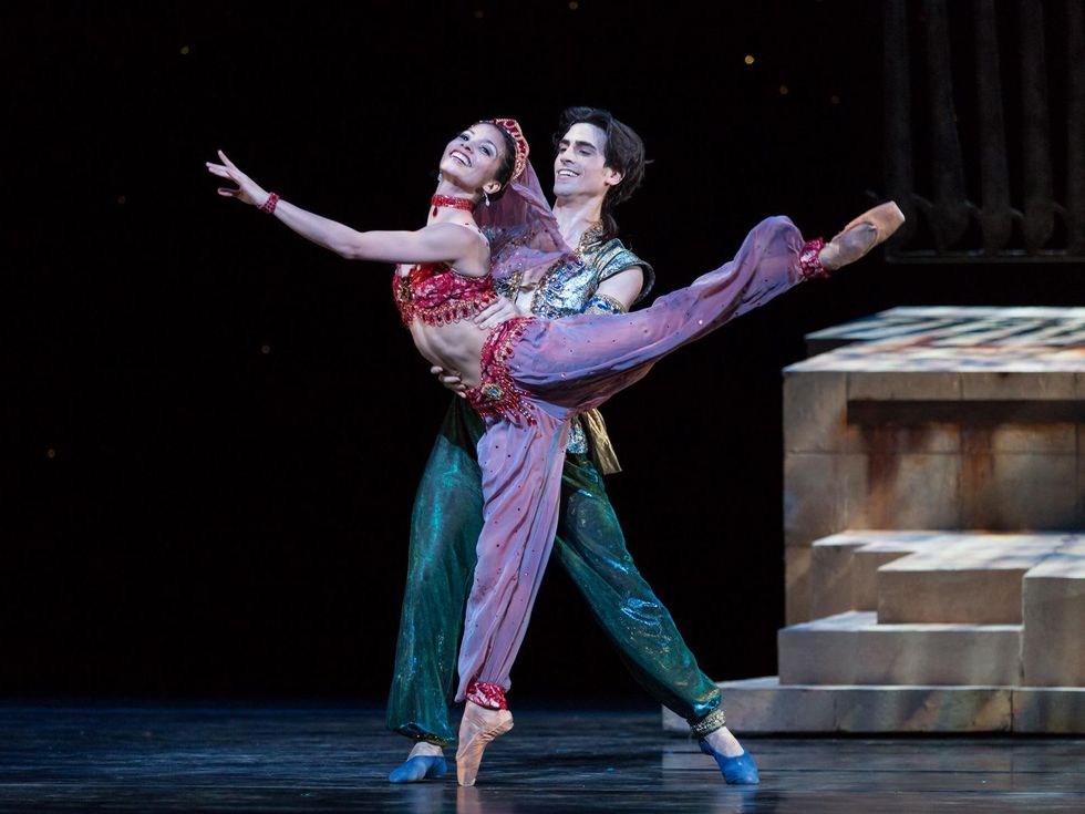 Houston Ballet Aladdin February 2014 Karina Gonzalez and Joseph Walsh choreographed by David Bintley