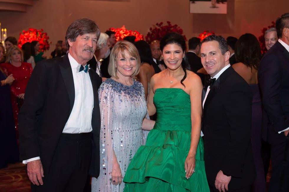 Houston Ballet Ball 2022 Stephen and Kelley Lubanko, Kristy and Chris Bradshaw