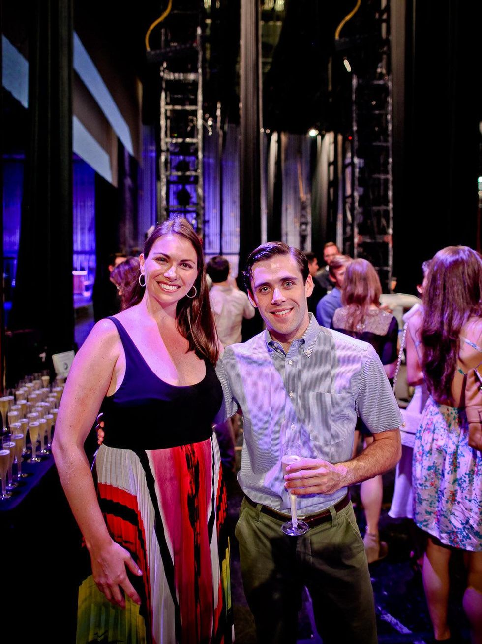 Houston Ballet Barre Champagne Toast June 2013 Beth Zdeblick and Connor Walsh