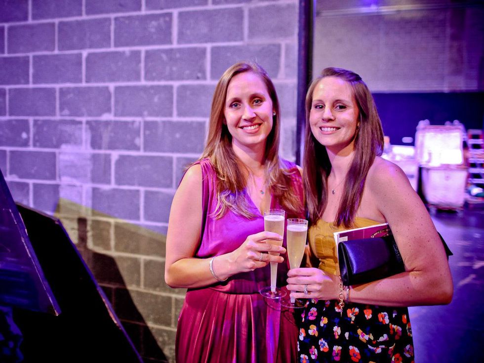 Houston Ballet Barre Champagne Toast June 2013 Christine Transier and Lisa Ortiz