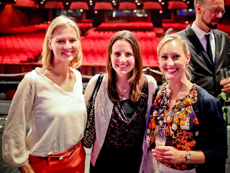 Houston Ballet Barre Champagne Toast June 2013 Heather Whitfield, Karen Rock and Katie Chachere