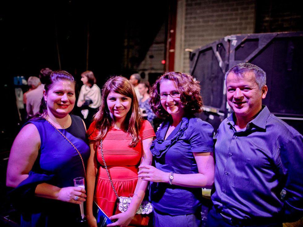 Houston Ballet Barre Champagne Toast June 2013 Tash Barvarz, Saida Barvarz, Valarie McFartter and Yaha McMcFartter