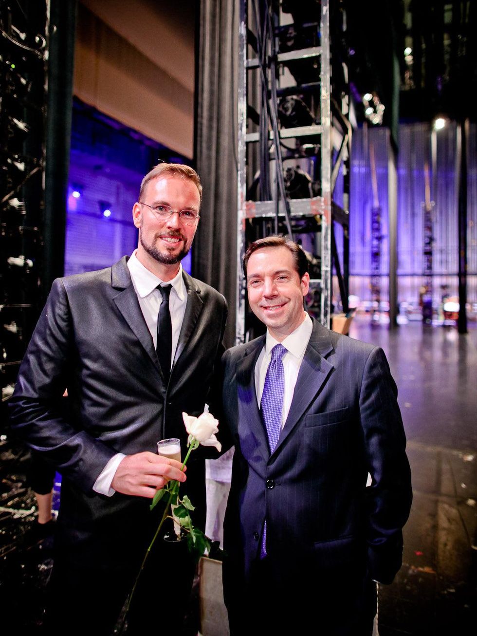 Houston Ballet Barre Champagne Toast June 2013 Trey McIntyre and NAME