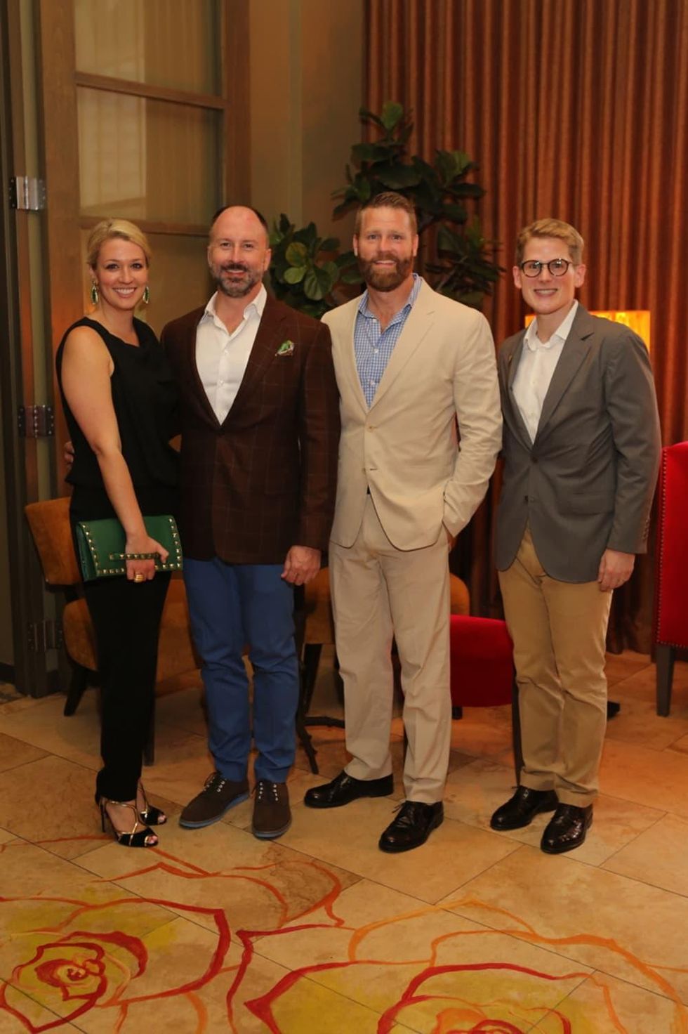 Houston Ballet Barre dinner, April 2016 Christina Stith, Tony Bradfield, Kevin Black , Daniel Irion