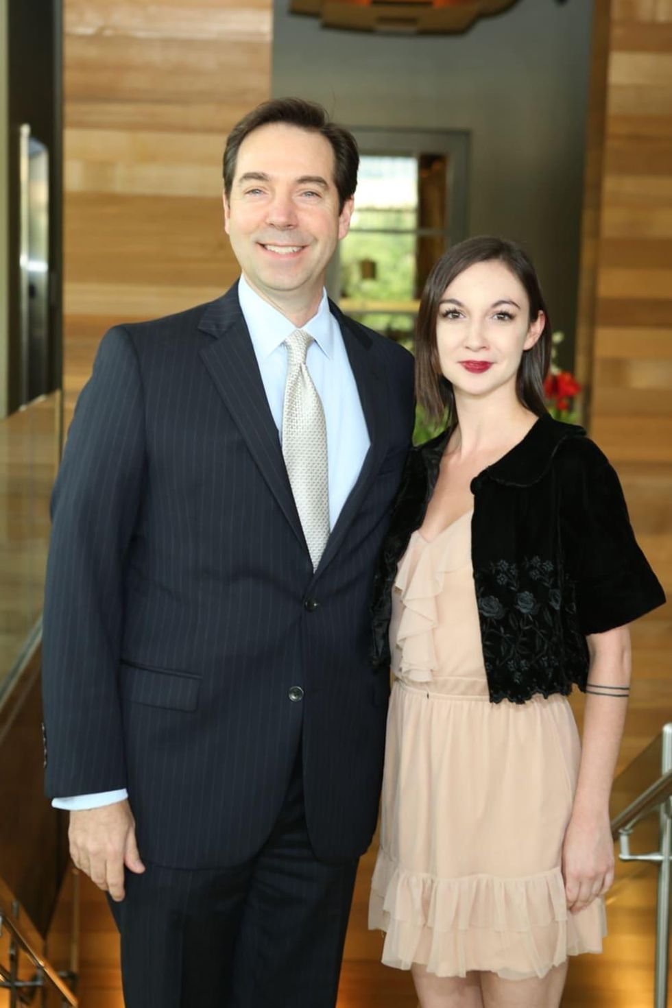 Houston Ballet Barre dinner, April 2016 Jim Nelson, Emily Bowen