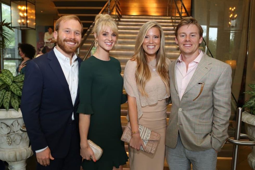 Houston Ballet Barre dinner, April 2016 Pierce Bush, Sarabeth Melton, Holly Alvis, Austin Alvis