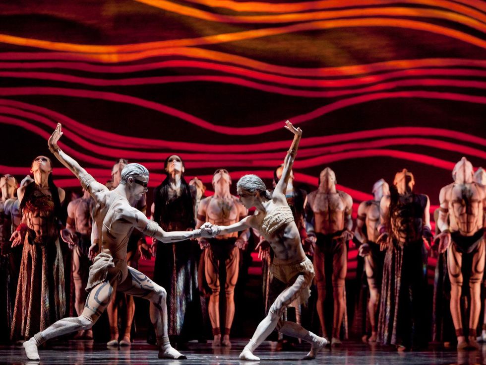 Houston Ballet Joseph Walsh, Nozomi Iijima in The Rite of Spring choreographed by Stanton Welch