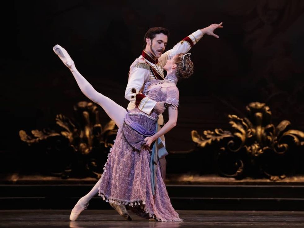 Houston Ballet Mayerling Connor Walsh as Prince Rudolf and Sara Webb as Countess Marie Larish