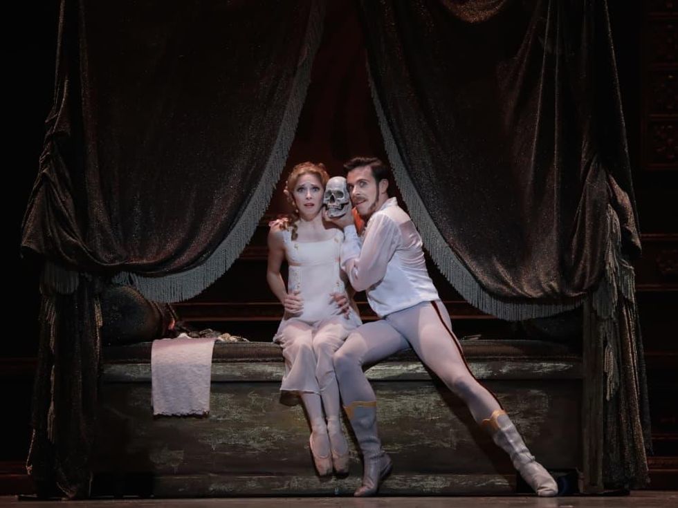 Houston Ballet Mayerling Connor Walsh as Prince Rudolf and Sara Webb as Countess Marie Larish
